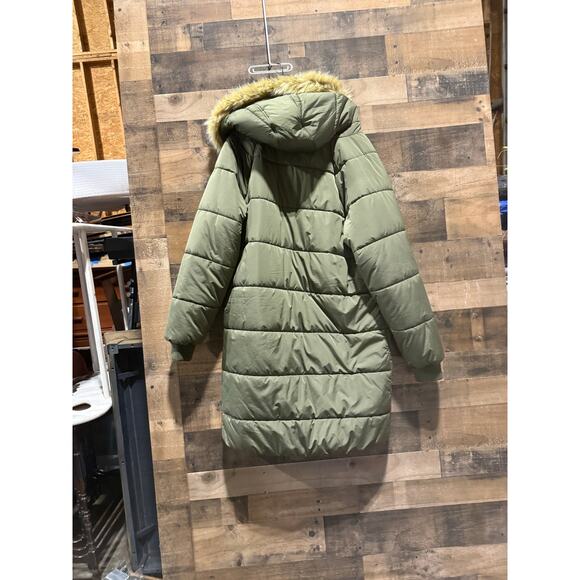 Vans- Green- Long Puffer Coat- Size XL W - Picture 7 of 7